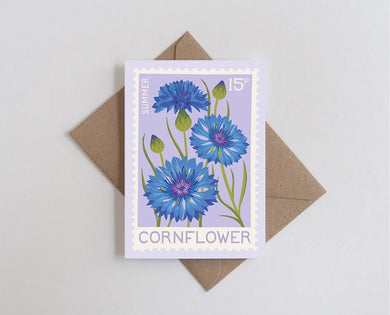 Cornflower Greetings Card