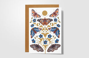 Autumn Days Butterfly Card