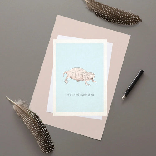 Mole Rat Greeting Card