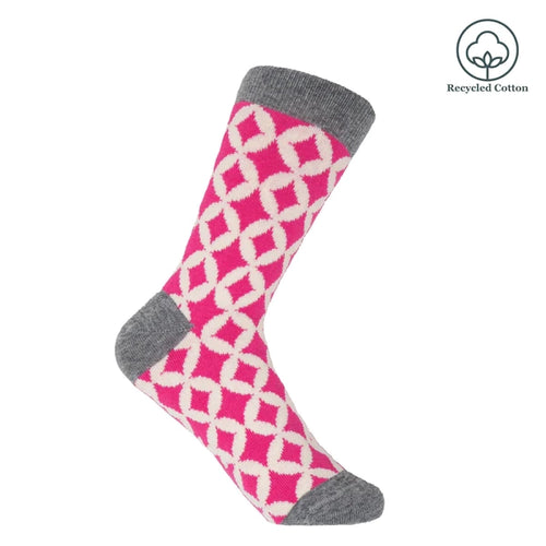 Pink Mosaic Women’s Recycled Socks