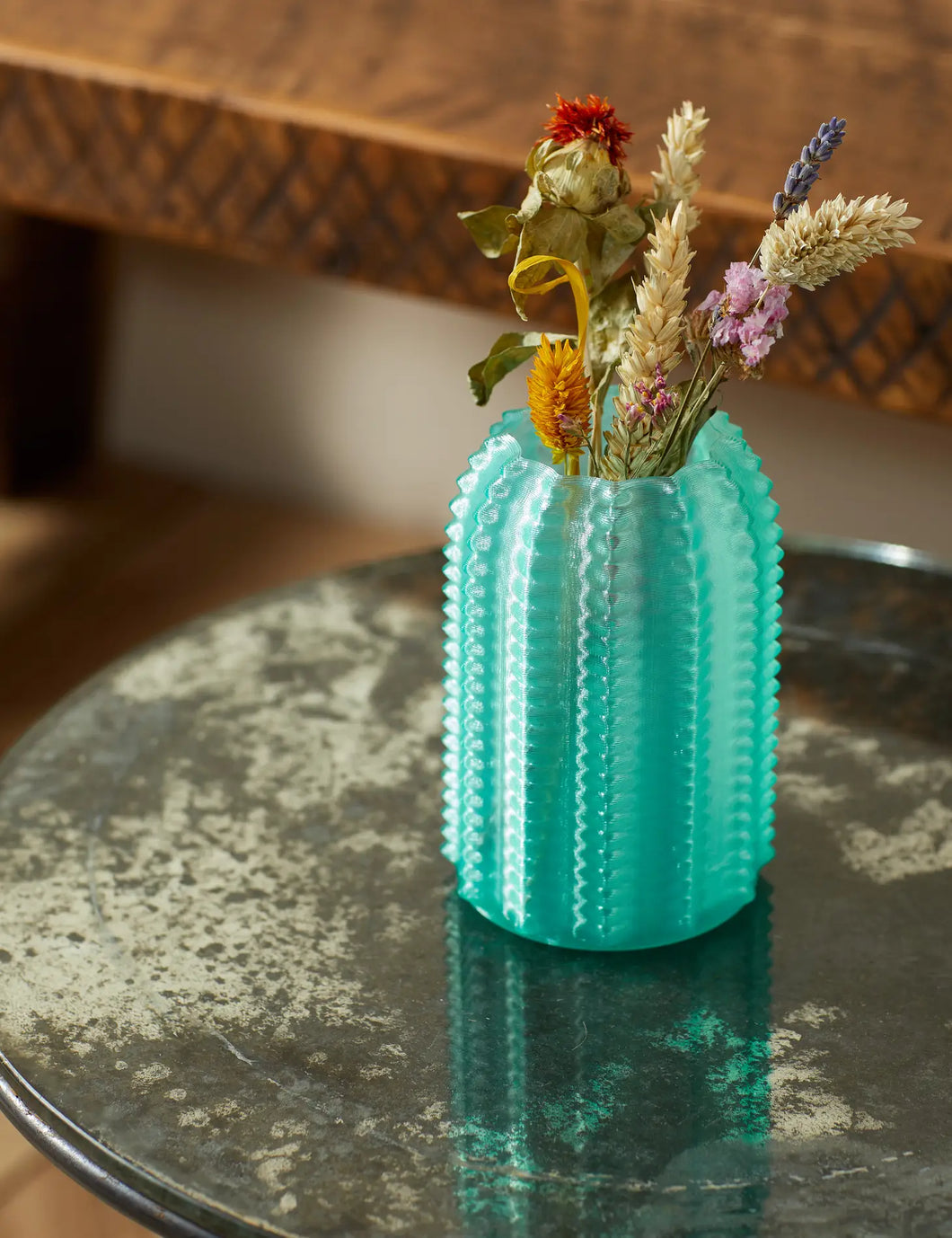 Recycled Barrel Cactus Vase