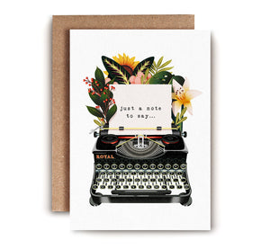 Just A Note To Say, Sympathy Card