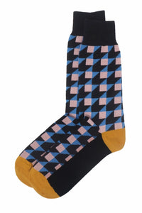 Black Dimensional Men's Recycled Socks