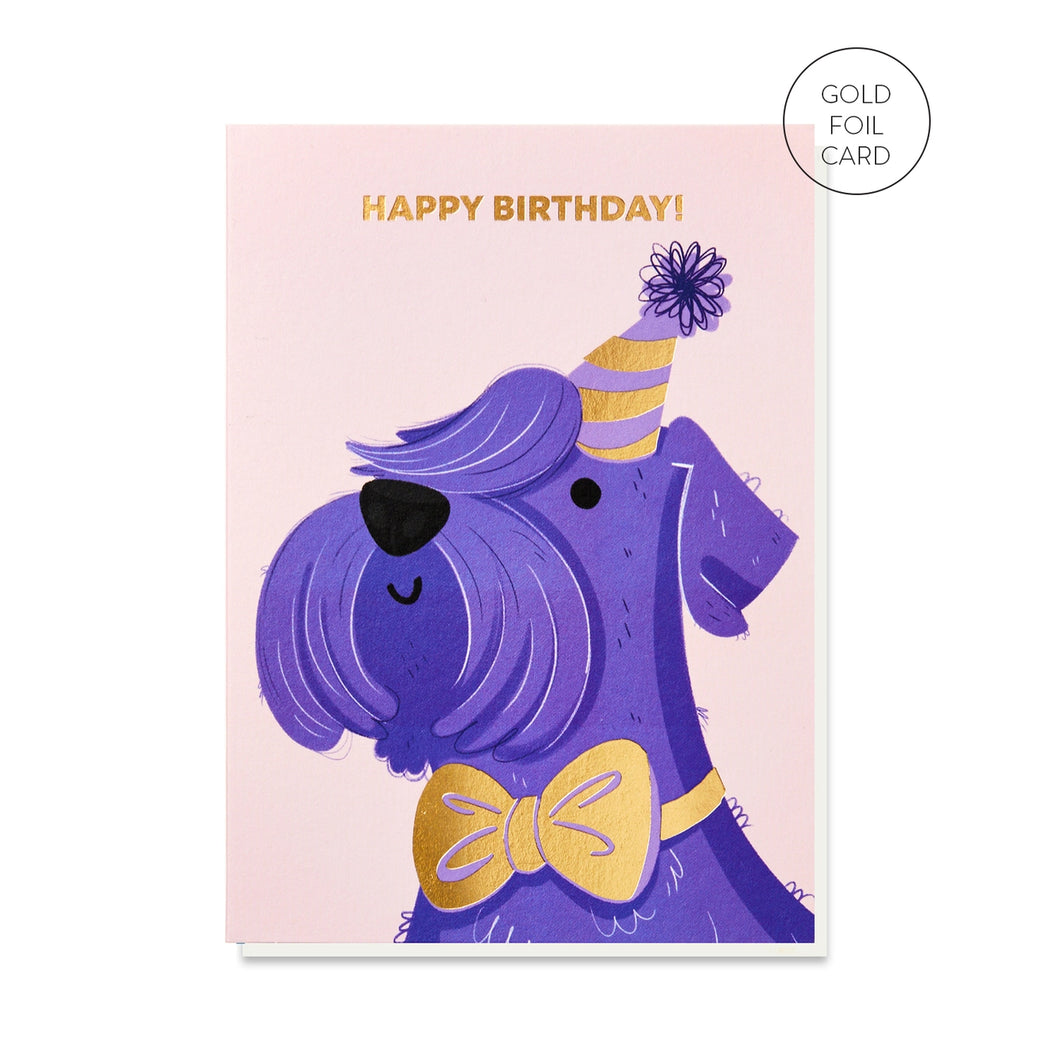 Schnauzer Dog Birthday Card