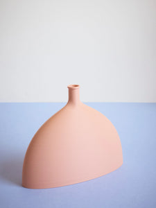 Recycled Flat Hemisphere Bottle Vase