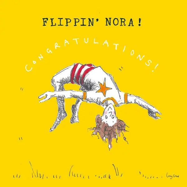 Flippin' Nora Congratulations Card