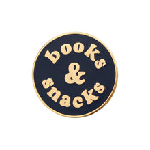 Books & Snacks Enamel Badge