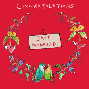 Just Married Wedding Card