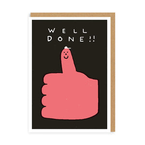 Well Done, Thumbs Up Card