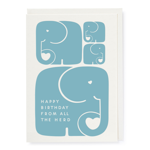 From All The Herd Birthday Card