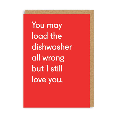 Load The dishwasher Wrong Card
