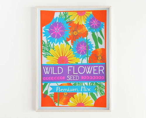 Wildflower A3 Risograph Print