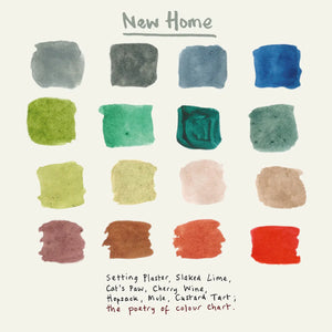 New Home Paint Chart Card