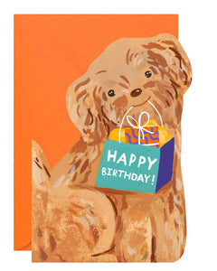 Birthday Dog Cut Out Card