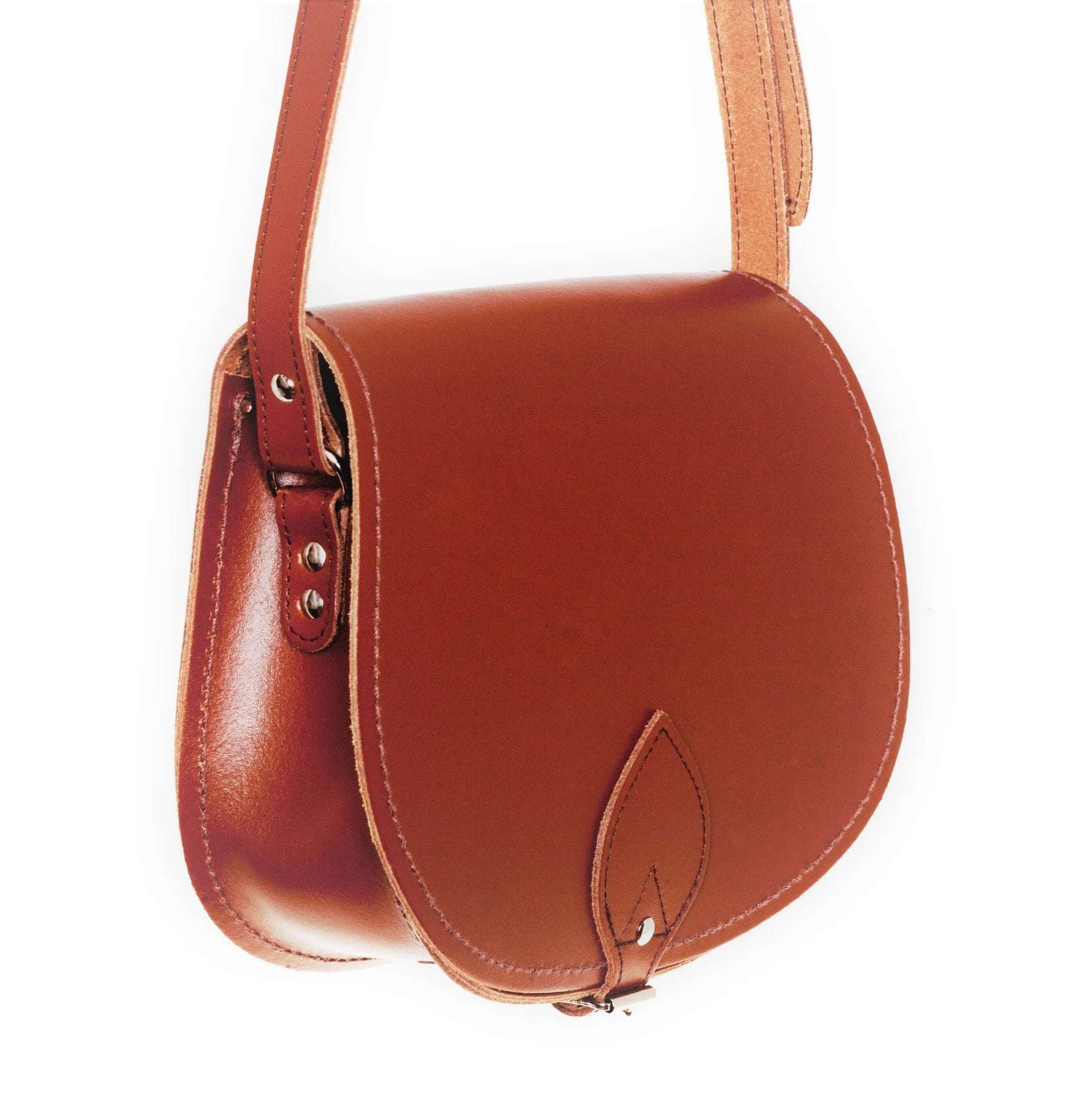 Handmade Leather Saddle Bag Chestnut Small Grace Favour Home