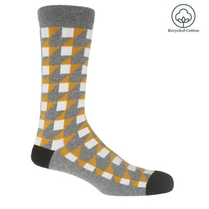 Grey Dimensional Men's Recycled Socks