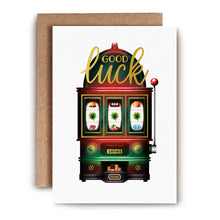 Slot Machine Good Luck Card