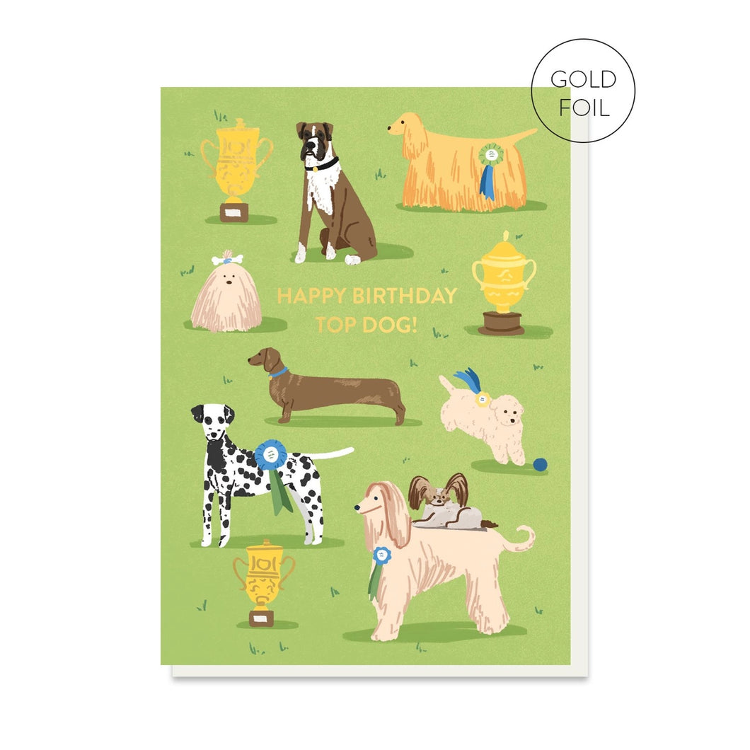 Top Dog Birthday Card