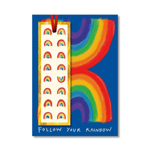 Follow Your Rainbow Bookmark Card
