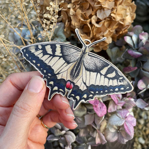 Swallowtail Butterfly Wooden Decoration