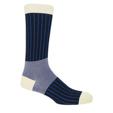 Oxford Stripe Black Men’s Socks
