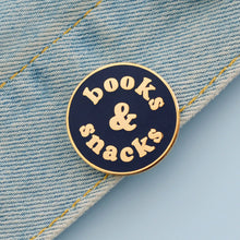 Books & Snacks Enamel Badge