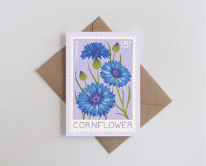 Cornflower Greetings Card