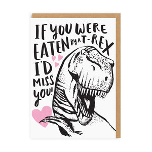 Eaten By A T-Rex Card