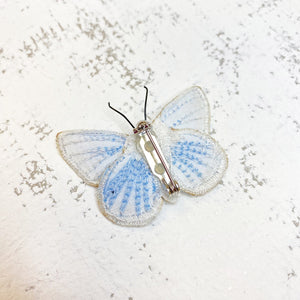Holly Blue Butterfly Brooch