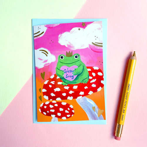 Gizza Snog Frog Card