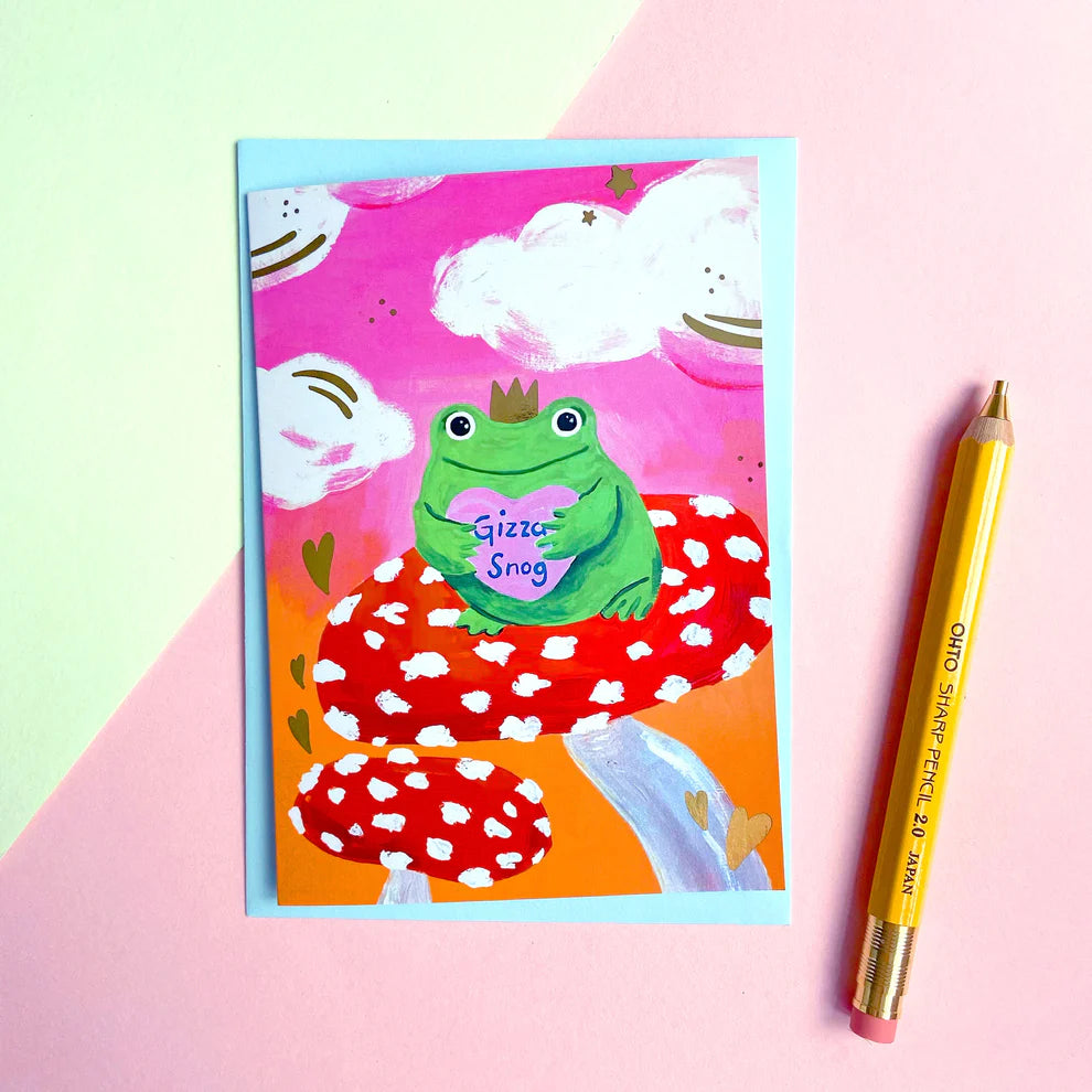 Gizza Snog Frog Card