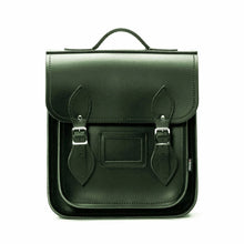 Handmade Leather City Backpack, Ivy Green