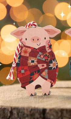 Pigs In Blankets Decoration - Burgundy