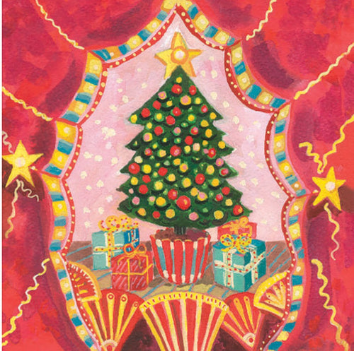 Christmas Tree Theatre Card, Pack of 6