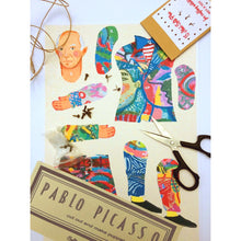 Picasso Cut Out Paper Puppet