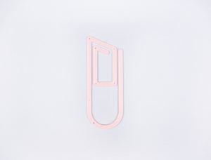 Modern Paperclip Bookmark - Pink