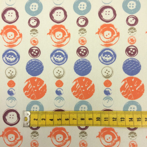 Buttons Fabric by the metre