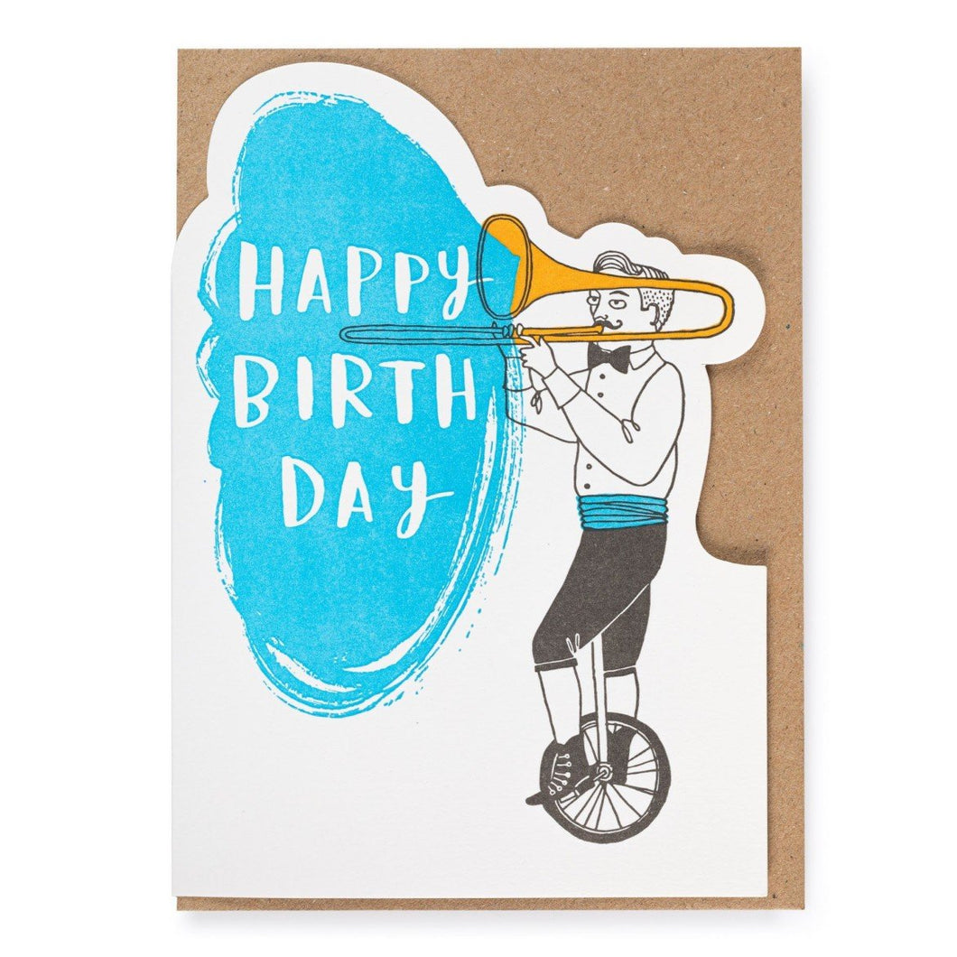 Happy Birthday Trombone Card