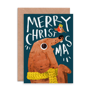 Christmas Animals Cards, Pack of 12