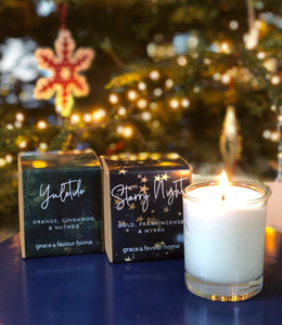 Starry Night Christmas Candle - Gold, Frankincense & Myrrh