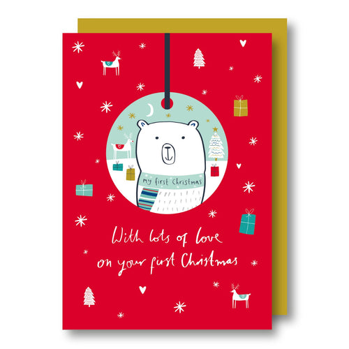 First Christmas Decoration Card