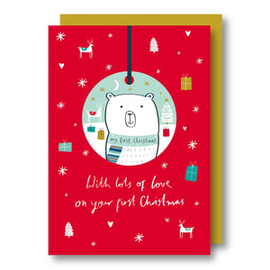First Christmas Decoration Card