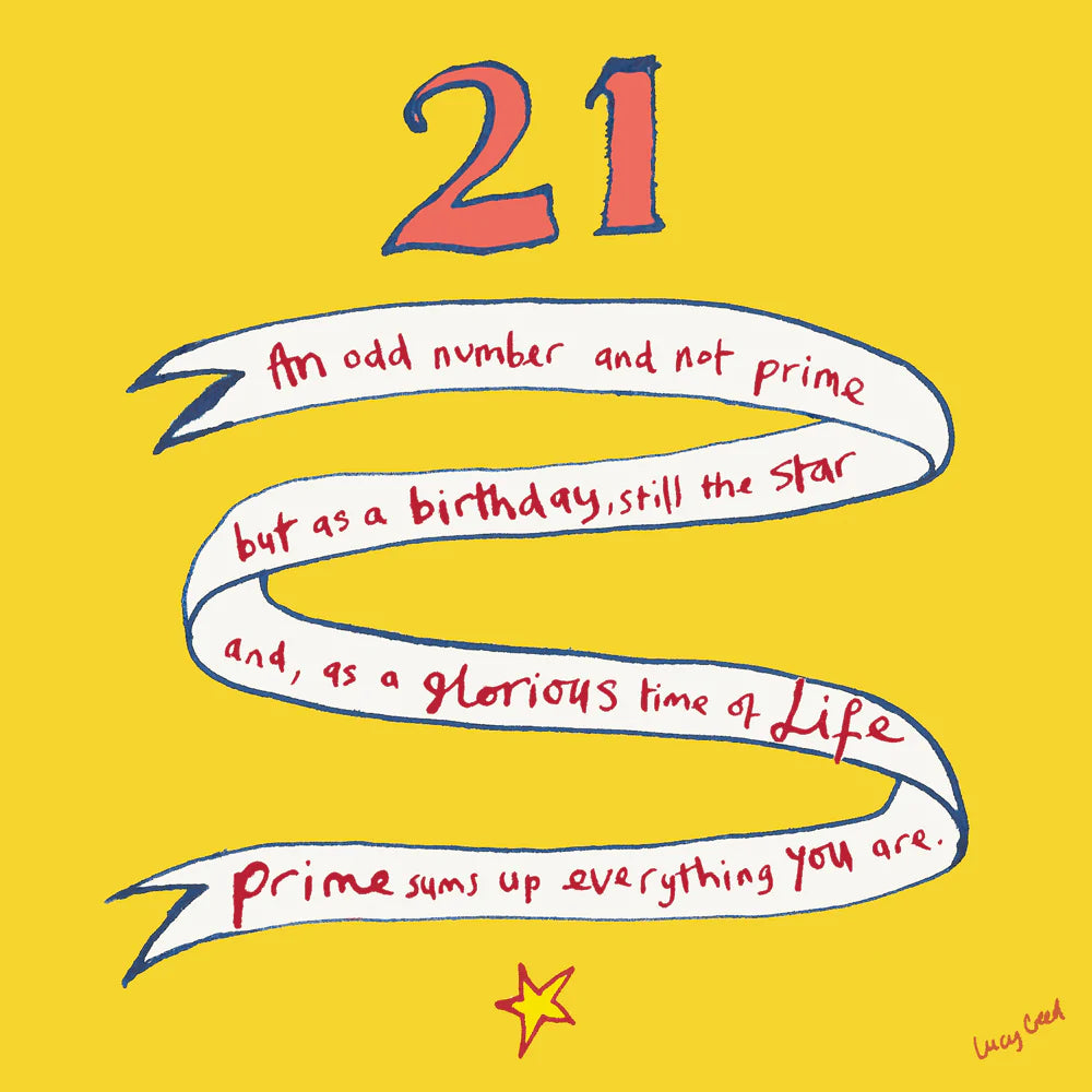 21 Banner Birthday Card