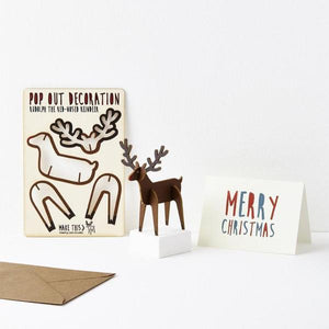 Christmas Reindeer Pop Out Card