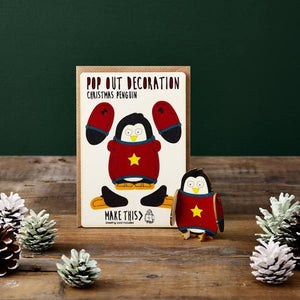 Christmas Penguin Pop Out Card