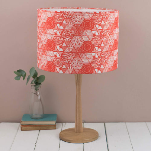 Hexie Doodle Coral Lampshade