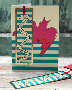 A Woman's Place Bookmark Card