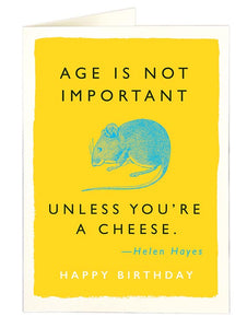 Cheese and Mouse Birthday Card