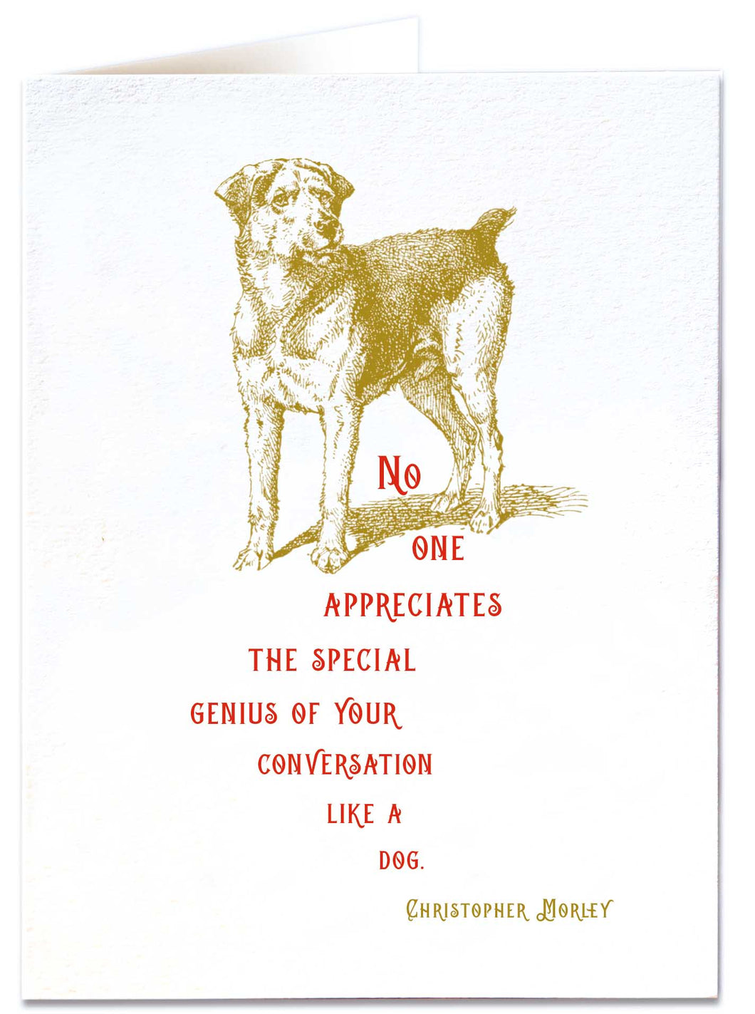 Special Genius Dog Card