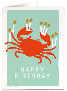 Crab Happy Birthday Card